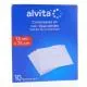 ALVITA Compresses en non-tissé stériles taille 7,5*7,5 cm - 10 sachets de 2 compresses - Illustration n°1