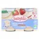 BABYBIO Desserts Lact&eacute;s - Brass&eacute; Pomme Fraise 2x130g - Illustration n&deg;1