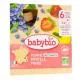 BABYBIO Fruits - Gourdes pomme, myrtille, fraise dès 6 mois 4x90g - Illustration n°1