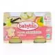 BABYBIO Fruits - Petits pots à la pomme d'Aquitaine et Vanille dès 4 mois 2x130g - Illustration n°1