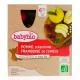 BABYBIO Fruits - Gourdes Pomme de provence et Framboise 4x90g dés 6 mois - Illustration n°1