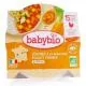 BABYBIO Repas du Midi - Petit plat L&eacute;gumes &agrave; la Basquaise, poulet fermier du Poitou 260g d&egrave;s 15 mois - Illustration n&deg;1