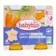 BABYBIO Repas du Soir - Petits pots mouliné de carotte des Landes, quinoa dès 8 mois 2x200g - Illustration n°1