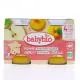 BABYBIO Fruits - Petits pots Pomme, Abricot et Céréale dès 4 mois 2x130g - Illustration n°1