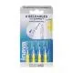 INAVA Trio Compact - Recharge Brossette interdentaire jaune &eacute;troite ISO2 1mm x4 - Illustration n&deg;1