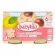 BABYBIO Fruits - Petits pots pomme / ch&acirc;taigne d&egrave;s 4 mois 2x130g - Illustration n&deg;1