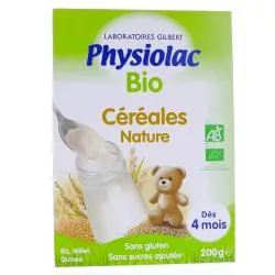 PHYSIOLAC Céréales nature bio dès 4mois 200g