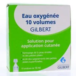GILBERT Eau oxygénée 10 volumes 10 unidoses de 10ml