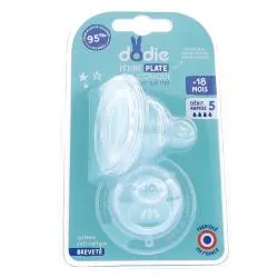 DODIE Sensation+ - Tétine plate anti-colique débit rapide +18mois x2