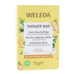 WELEDA Shower bar - Douche végétale solide gingembre petitgrain bio 75g