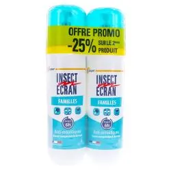 INSECT ECRAN Anti moustiques Familles Flacon 2x 100ml (-25% sur le 2ème)
