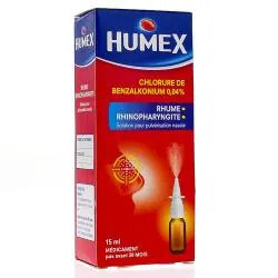HUMEX Rhume/Rhinopharyngite Flacon 15ml