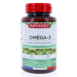 SUPERDIET Omega 3 boîte de 120 capsules