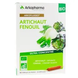 ARKOPHARMA Arkofluides artichaut & fenouil boîte 20 ampoules