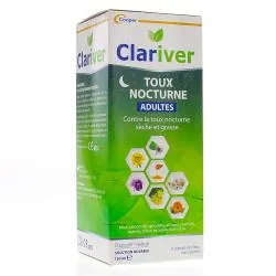 CLARIVER Sirop toux nocturne adultes 150ml