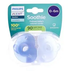 AVENT Soothie Sucettes nouveau né 0-6 mois bleue