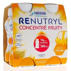 NESTLE Renutryl concentré fruity saveur orange 4x200ml