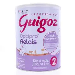 GUIGOZ Optipro Relais Lait de suite 2ème âge 800g