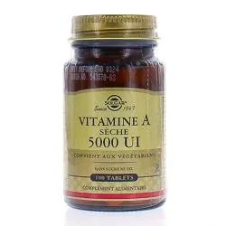 SOLGAR  Vitamine A sèche 5000 UI 100 TAB