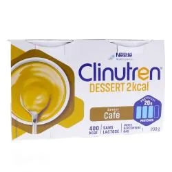 CLINUTREN Dessert 2kcal saveur café 4x200g