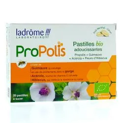 LADROME Propolis pastilles bio adoucissantes x20