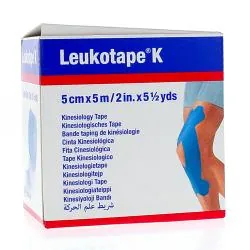 BSN MEDICAL Leukotape k - Bande taping de kinéologie 5cm x 5m bleu