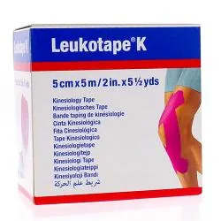 BSN MEDICAL Leukotape k - Bande taping de kinéologie 5cm x 5m rose