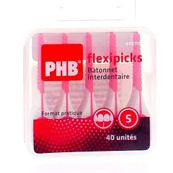 PHB Flexipicks Bâtonnets interdentaires 40 unités