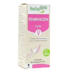 HERBALGEM Concentré de bourgeons frais - Feminagem Cycle bio 30 ml