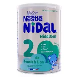 NESTLE Nidal NidalGest Lait 2ème age 6mois - 1an 800g