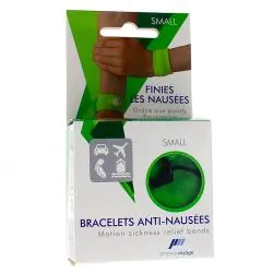 PHARMAVOYAGE Bracelets anti nausées x2 taille s vert