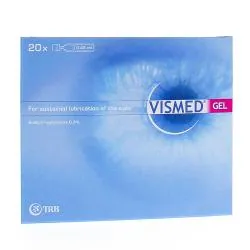 VISMED Gel lubrifiant yeux x20 unidoses de 0.45ml