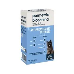 BIOCANINA Antiparasitaire externe - Permetrix petits chiens x3 pipettes de 1ml