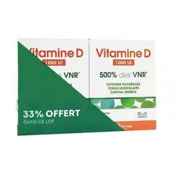 VITAVEA Vitamine D 1000ui 500% des VNR lot 2 * 90 comprimés