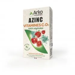 ARKOPHARMA Azinc Vitamine C+D3 20 comprimés effervescents