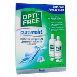 ALCON Opti-Free Pure Moist solution muti-fonctions de décontamination lot de 2 flacons 300ml