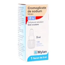 MYLAN Cromoglicate de sodium 2% collyre en solution flacon 5ml