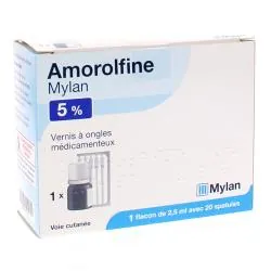 MYLAN Amorolfine 5% vernis 2,5ml + 20 spatules