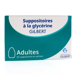 GILBERT Suppositoires à la glycérine adultes boite de 50