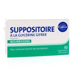 GIFRER Suppositoires à la glycérine Nourrissons x10