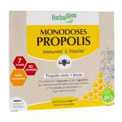 HERBALGEM Monodoses Propolis 7 doses