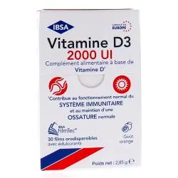 IBSA Vitamine D3 2000 UI 30 films orodispersibles