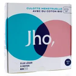 JHO Culotte Menstruelle en coton bio flux léger à moyen t36