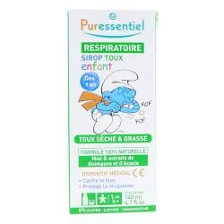 PURESSENTIEL Respiratoire Sirop toux sèche et grasse enfant 140ml