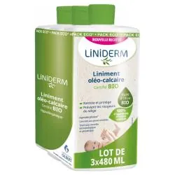 GILBERT Liniderm Liniment Oléo-Calcaire Bio 3 x 480 ml