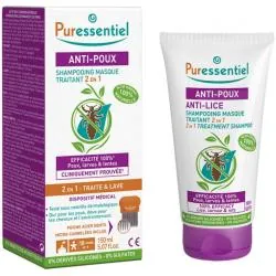 PURESSENTIEL Anti-Poux - Shampoing masque traitant 2en1 150 ml