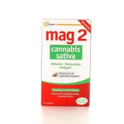 MAG 2 Cannabis Sativa Détente Relaxation Fatigue x30 comprimés