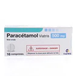 MYLAN Paracetamol 500mg x16 comprimés