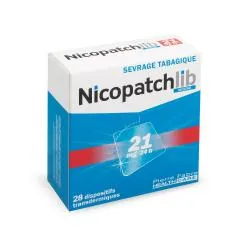 PIERRE FABRE NicopatchLib 21 mg/24h dispositif transdermique boite de 28