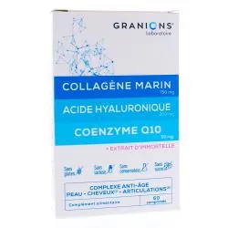 GRANIONS Collagène Marin, Acide Hyaluronique, Coenzyme Q10 60 comprimés
